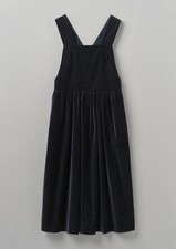 Toast Velvet Pinafore Dress in Oil Green - UK 8 - rrp  £195- Worn Once- Generous