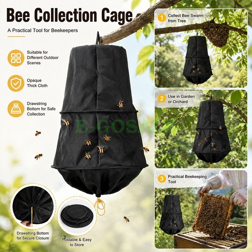 Bee collecting mesh cage bag - bee,