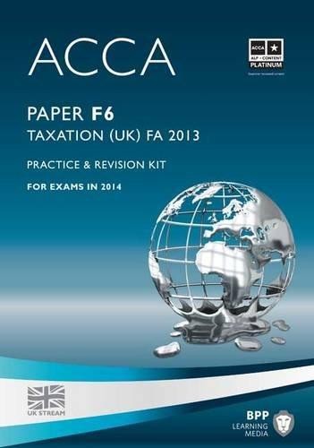 Acca taxation fa2013 - acca, f6