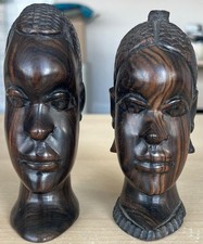Vintage pair hand carved - pair, hand-carved