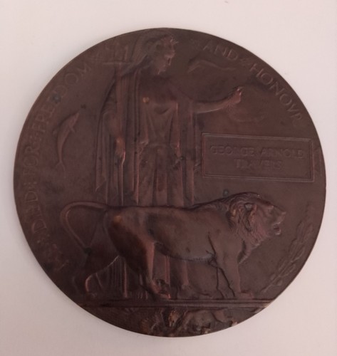 Ww1 memorial death plaque - death,
