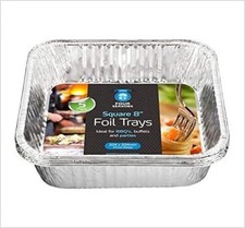 8 Inch Square Foil Tray