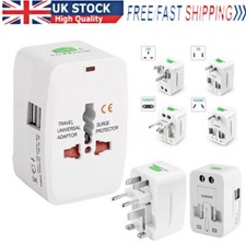 Universal New Plug Charger World Wide Use Travel Adapter UK EU US AU DE USB Port