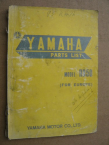 Yamaha rd50 parts - yamaha, list