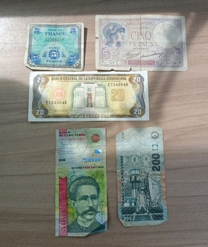 Vintage bank notes french - vintage,