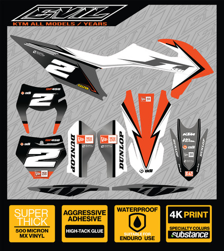 Custom graphics kit ktm - kit:,