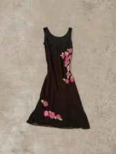 Barkertex vintage style beaded and sequin maxi dress