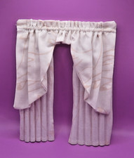 Dolls house curtains  -  White