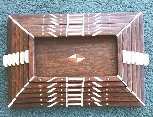 Antique art deco inlaid nested - deco,