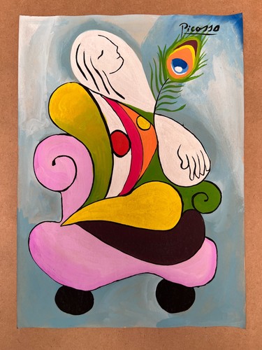 Pablo picasso drawing paper - drawing, on