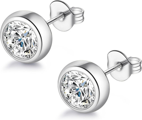 Moissanite diamond stud - diamond,