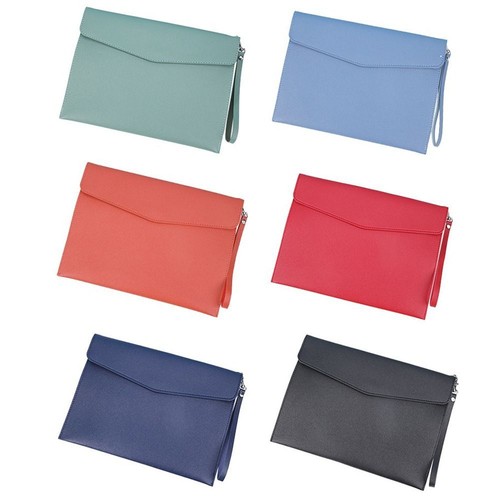 Leather document pouch - document,