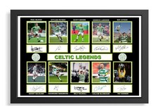 643)  celtic legends x10 signed a4 photograph unframed/framed reprint great gift