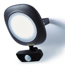 Outdoor Light Black Diecast 20w LED Flood IP65 1400lm 6500K PIR Stanley