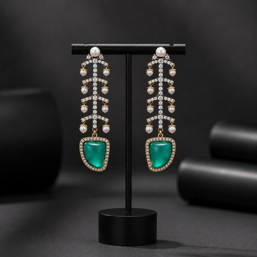 Antique gold emerald green - emerald,