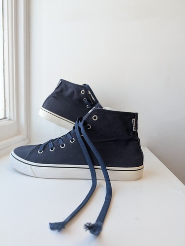 Diadora navy high top canvas - diadora,