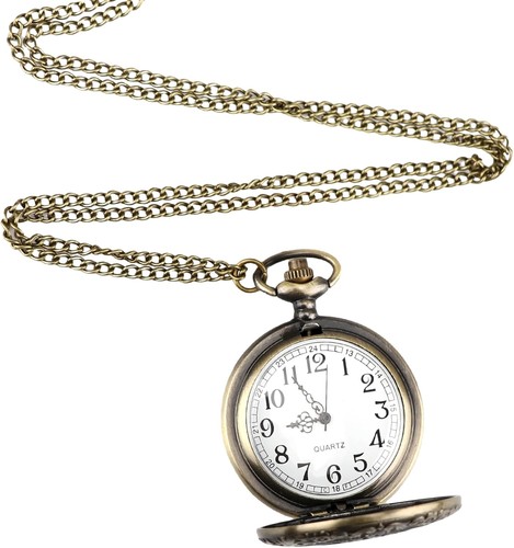 Pocket watch and chain - watch,