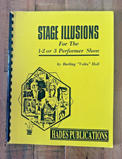 STAGE ILLUSIONS for 1,2 or 3 performer show. Burling Volta Hull Stage Magic book