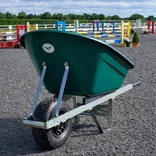 OX WHEELBARROW 160L GREEN WIDE