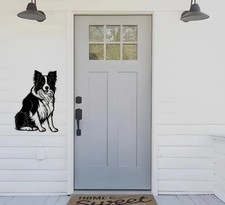 BEAUTIFUL METAL BORDER COLLIE  WALL ART 30 X 22 cm SHEEP DOG FARM DOG