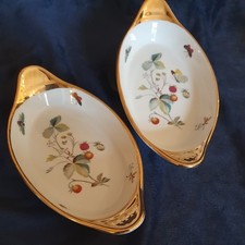 2x Royal Worcester Gold