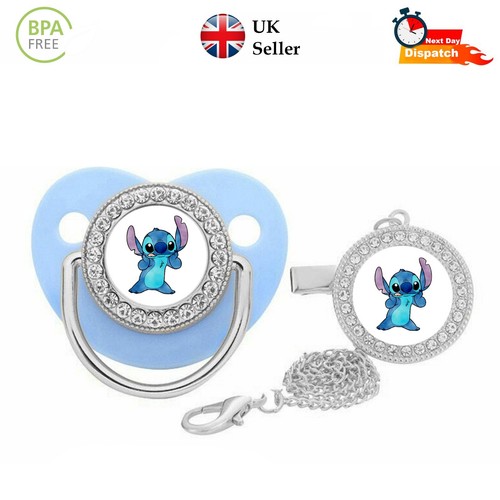 Stitch baby pacifier - , gold