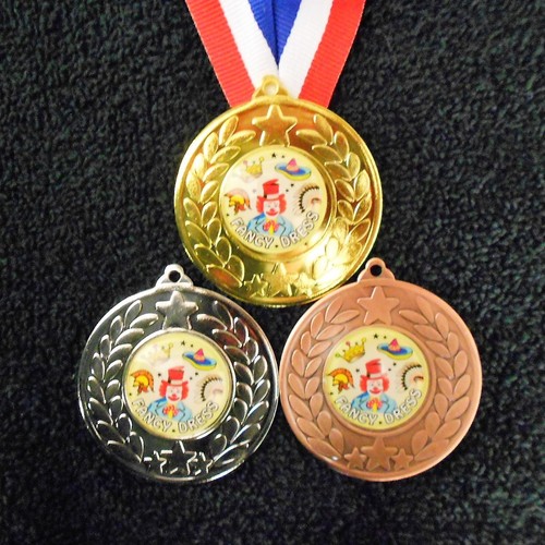 Fancy dress medal ribbon - medal,