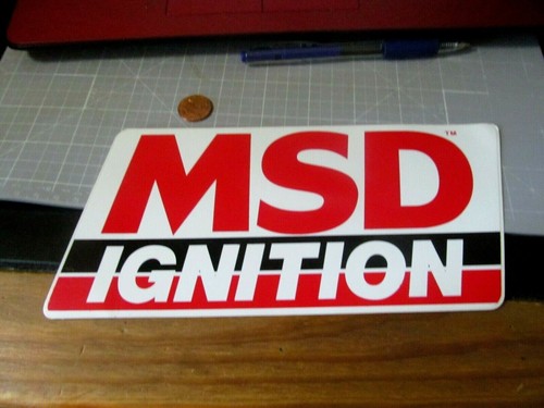 Large msd ignition sticker - large,