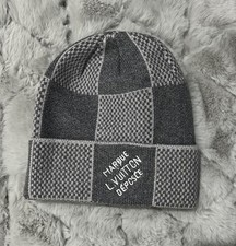 Louis Vuitton LV Damier Heritage beanie grey/white