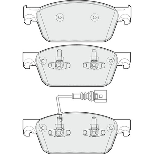 Brake pads set - brake, apec