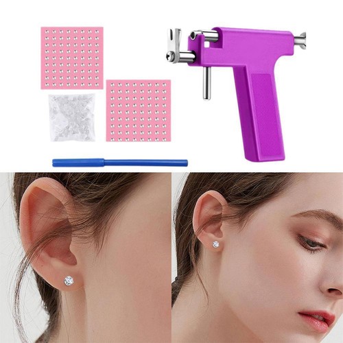 Ear piercing gun with studs - with,