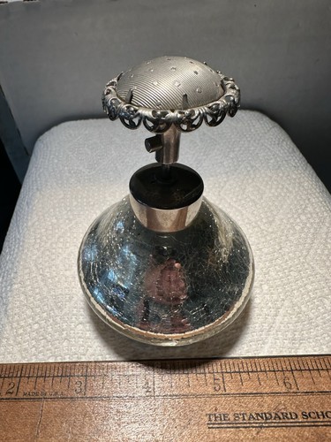 Vintage perfume jar mercury - jar,