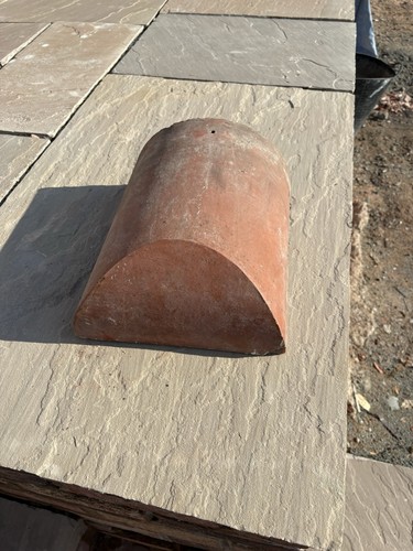 Terracotta half round - terracotta,