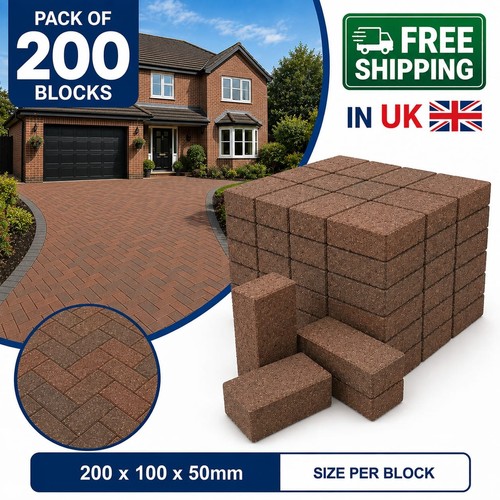 Concrete driveway block paving - concrete,