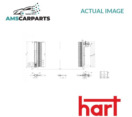 Air con condenser - a/c, 614