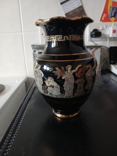 Greek antique vase black - antique, and