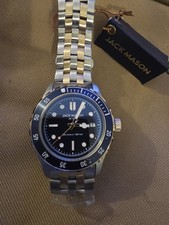 Jack Mason JM-D101 Stainless Steel Blue Dial Watch