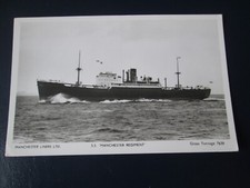Postcard SS Manchester Regiment (Manchester Liners Ltd) RP Unposted
