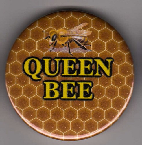 Queen bee badge for beekeeper - queen,