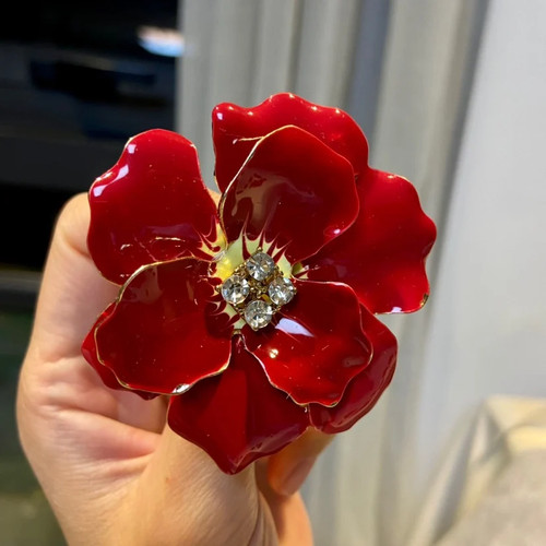 Women blossom red flower - women,