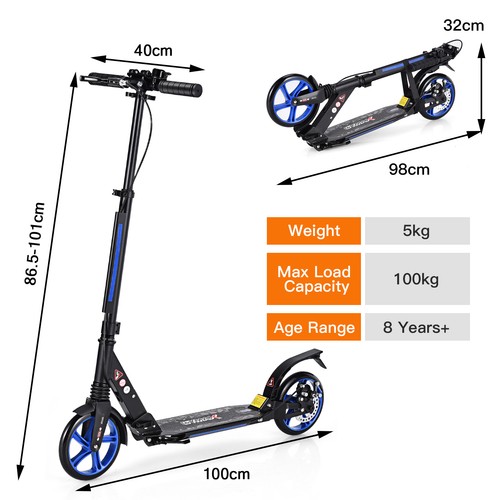 Wheels kick scooter folding - wheels,