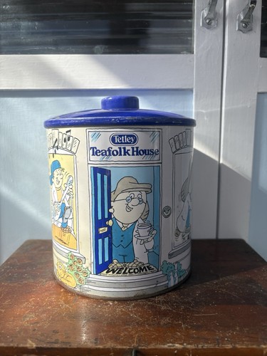 Tetley tea tin - tetley,