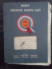 BMC Service Body Parts List Austim Cambridge Morris Oxford Traveller Wolseley