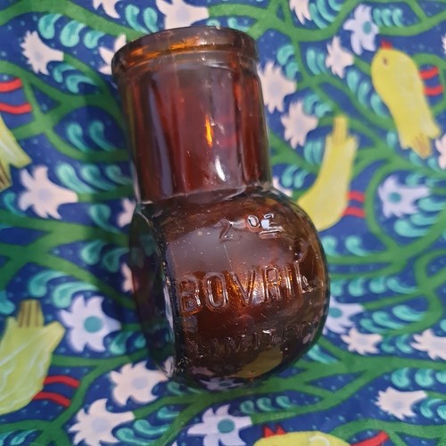 Vintage bovril 2oz amber brown - 2oz,