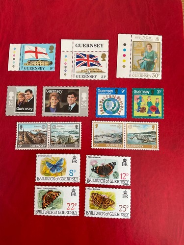 Stamps guernsey 6 x - ii,