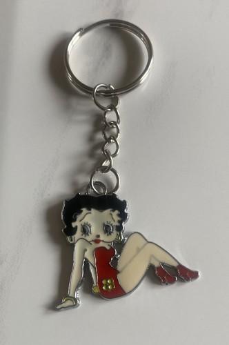 Betty boop red enamel charm - red,
