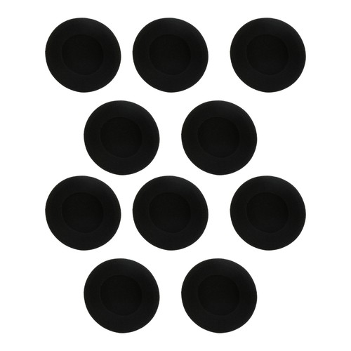 10pc black headphone - black, earpads