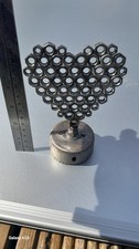 Scrap Art Nut Heart On Hole