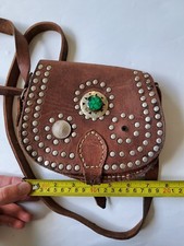 Leather Shoulder Bag Turquoise