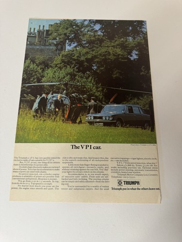 Original vintage 1971 triumph - vintage,